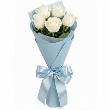 Букет 5 Белых роз Проуд #REPLACE_PRED# Элисте