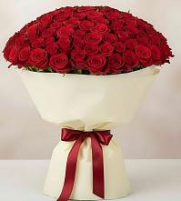 Букет 101 Красная роза Милано в Элисте