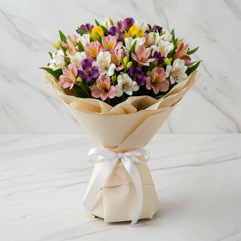 Букет цветов из: Альстромерии в Элисте