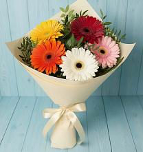 Букет цветов из:  Герберы #REPLACE_PRED# Элисте