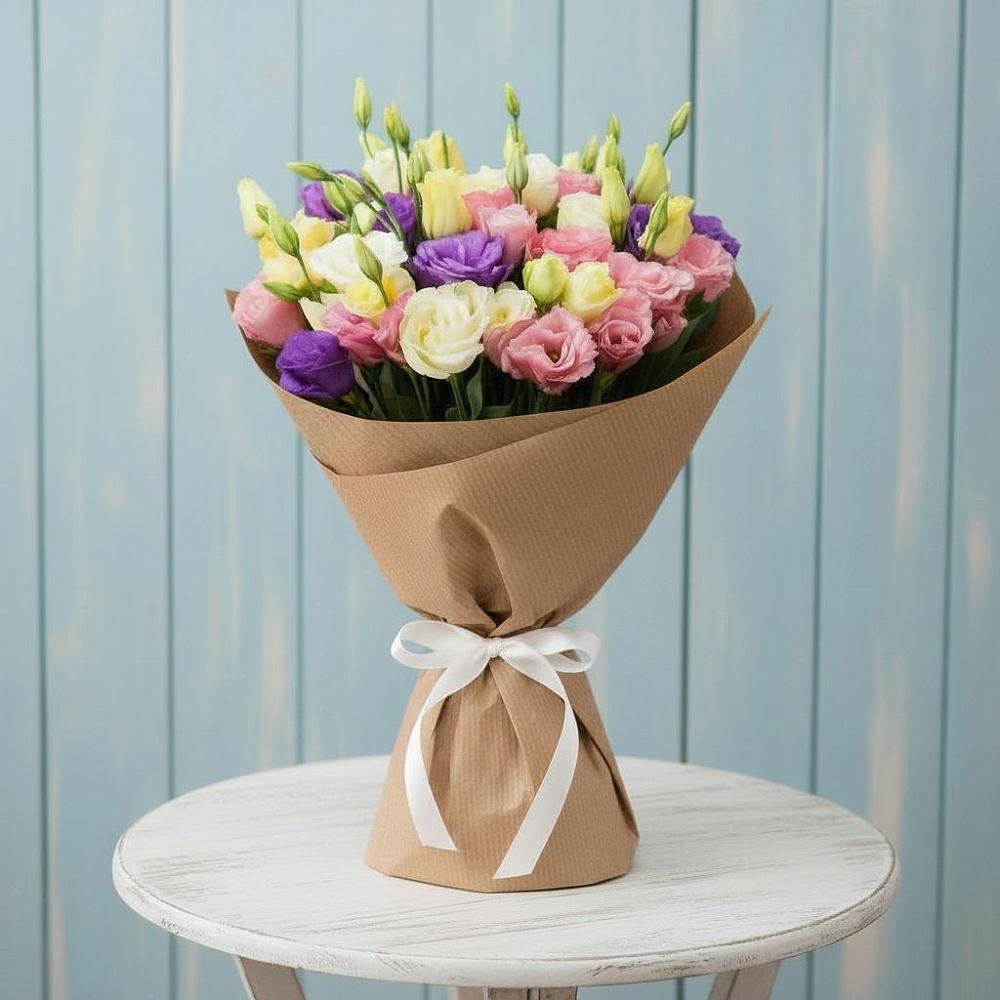 Букет цветов из: Лизиантусы в Элисте