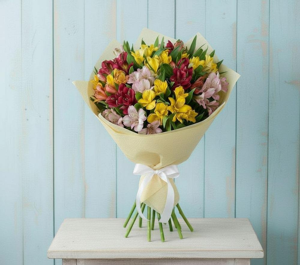 Букет цветов из: Альстромерии в Элисте