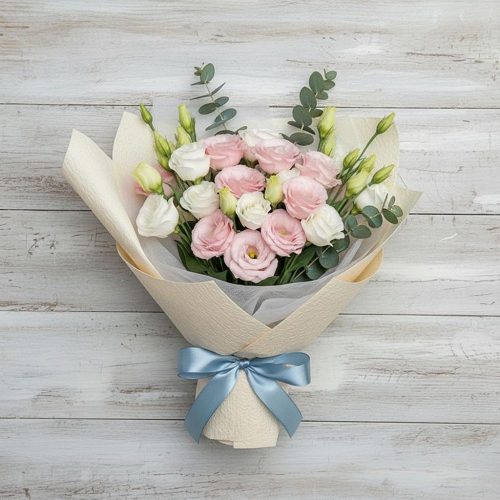 Букет цветов из: Лизиантусы в Элисте